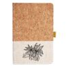 Cork And Heathered Fabric Hardcover Journal 5.5" X 8.25" Thumbnail
