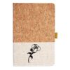 Cork And Heathered Fabric Hardcover Journal 5.5" X 8.25" Thumbnail