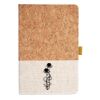 Cork And Heathered Fabric Hardcover Journal 5.5" X 8.25" Thumbnail
