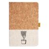 Cork And Heathered Fabric Hardcover Journal 5.5" X 8.25" Thumbnail