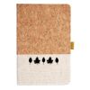Cork And Heathered Fabric Hardcover Journal 5.5" X 8.25" Thumbnail
