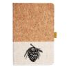 Cork And Heathered Fabric Hardcover Journal 5.5" X 8.25" Thumbnail