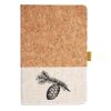 Cork And Heathered Fabric Hardcover Journal 5.5" X 8.25" Thumbnail