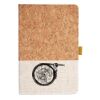Cork And Heathered Fabric Hardcover Journal 5.5" X 8.25" Thumbnail