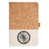 Cork And Heathered Fabric Hardcover Journal 5.5" X 8.25" Thumbnail