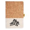 Cork And Heathered Fabric Hardcover Journal 5.5" X 8.25" Thumbnail