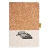 Cork And Heathered Fabric Hardcover Journal 5.5" X 8.25" Thumbnail
