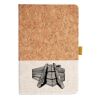 Cork And Heathered Fabric Hardcover Journal 5.5" X 8.25" Thumbnail