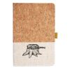 Cork And Heathered Fabric Hardcover Journal 5.5" X 8.25" Thumbnail