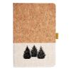 Cork And Heathered Fabric Hardcover Journal 5.5" X 8.25" Thumbnail