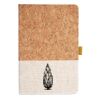 Cork And Heathered Fabric Hardcover Journal 5.5" X 8.25" Thumbnail