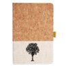 Cork And Heathered Fabric Hardcover Journal 5.5" X 8.25" Thumbnail