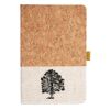 Cork And Heathered Fabric Hardcover Journal 5.5" X 8.25" Thumbnail