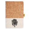 Cork And Heathered Fabric Hardcover Journal 5.5" X 8.25" Thumbnail