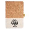 Cork And Heathered Fabric Hardcover Journal 5.5" X 8.25" Thumbnail