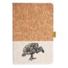 Cork And Heathered Fabric Hardcover Journal 5.5" X 8.25" Thumbnail