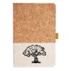 Cork And Heathered Fabric Hardcover Journal 5.5" X 8.25" Thumbnail