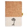 Cork And Heathered Fabric Hardcover Journal 5.5" X 8.25" Thumbnail