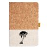 Cork And Heathered Fabric Hardcover Journal 5.5" X 8.25" Thumbnail