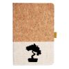 Cork And Heathered Fabric Hardcover Journal 5.5" X 8.25" Thumbnail