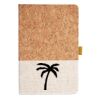 Cork And Heathered Fabric Hardcover Journal 5.5" X 8.25" Thumbnail