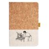 Cork And Heathered Fabric Hardcover Journal 5.5" X 8.25" Thumbnail