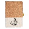 Cork And Heathered Fabric Hardcover Journal 5.5" X 8.25" Thumbnail