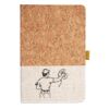 Cork And Heathered Fabric Hardcover Journal 5.5" X 8.25" Thumbnail