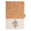 Cork And Heathered Fabric Hardcover Journal 5.5" X 8.25" Thumbnail