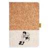 Cork And Heathered Fabric Hardcover Journal 5.5" X 8.25" Thumbnail