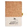 Cork And Heathered Fabric Hardcover Journal 5.5" X 8.25" Thumbnail