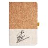 Cork And Heathered Fabric Hardcover Journal 5.5" X 8.25" Thumbnail