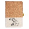 Cork And Heathered Fabric Hardcover Journal 5.5" X 8.25" Thumbnail