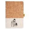 Cork And Heathered Fabric Hardcover Journal 5.5" X 8.25" Thumbnail