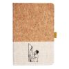 Cork And Heathered Fabric Hardcover Journal 5.5" X 8.25" Thumbnail