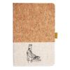 Cork And Heathered Fabric Hardcover Journal 5.5" X 8.25" Thumbnail