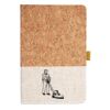Cork And Heathered Fabric Hardcover Journal 5.5" X 8.25" Thumbnail