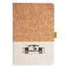 Cork And Heathered Fabric Hardcover Journal 5.5" X 8.25" Thumbnail