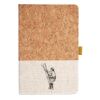 Cork And Heathered Fabric Hardcover Journal 5.5" X 8.25" Thumbnail
