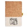 Cork And Heathered Fabric Hardcover Journal 5.5" X 8.25" Thumbnail
