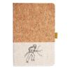 Cork And Heathered Fabric Hardcover Journal 5.5" X 8.25" Thumbnail