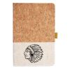 Cork And Heathered Fabric Hardcover Journal 5.5" X 8.25" Thumbnail