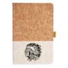 Cork And Heathered Fabric Hardcover Journal 5.5" X 8.25" Thumbnail