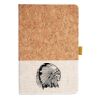 Cork And Heathered Fabric Hardcover Journal 5.5" X 8.25" Thumbnail