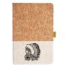 Cork And Heathered Fabric Hardcover Journal 5.5" X 8.25" Thumbnail