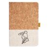 Cork And Heathered Fabric Hardcover Journal 5.5" X 8.25" Thumbnail