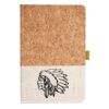 Cork And Heathered Fabric Hardcover Journal 5.5" X 8.25" Thumbnail