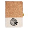 Cork And Heathered Fabric Hardcover Journal 5.5" X 8.25" Thumbnail