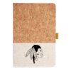 Cork And Heathered Fabric Hardcover Journal 5.5" X 8.25" Thumbnail