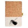 Cork And Heathered Fabric Hardcover Journal 5.5" X 8.25" Thumbnail